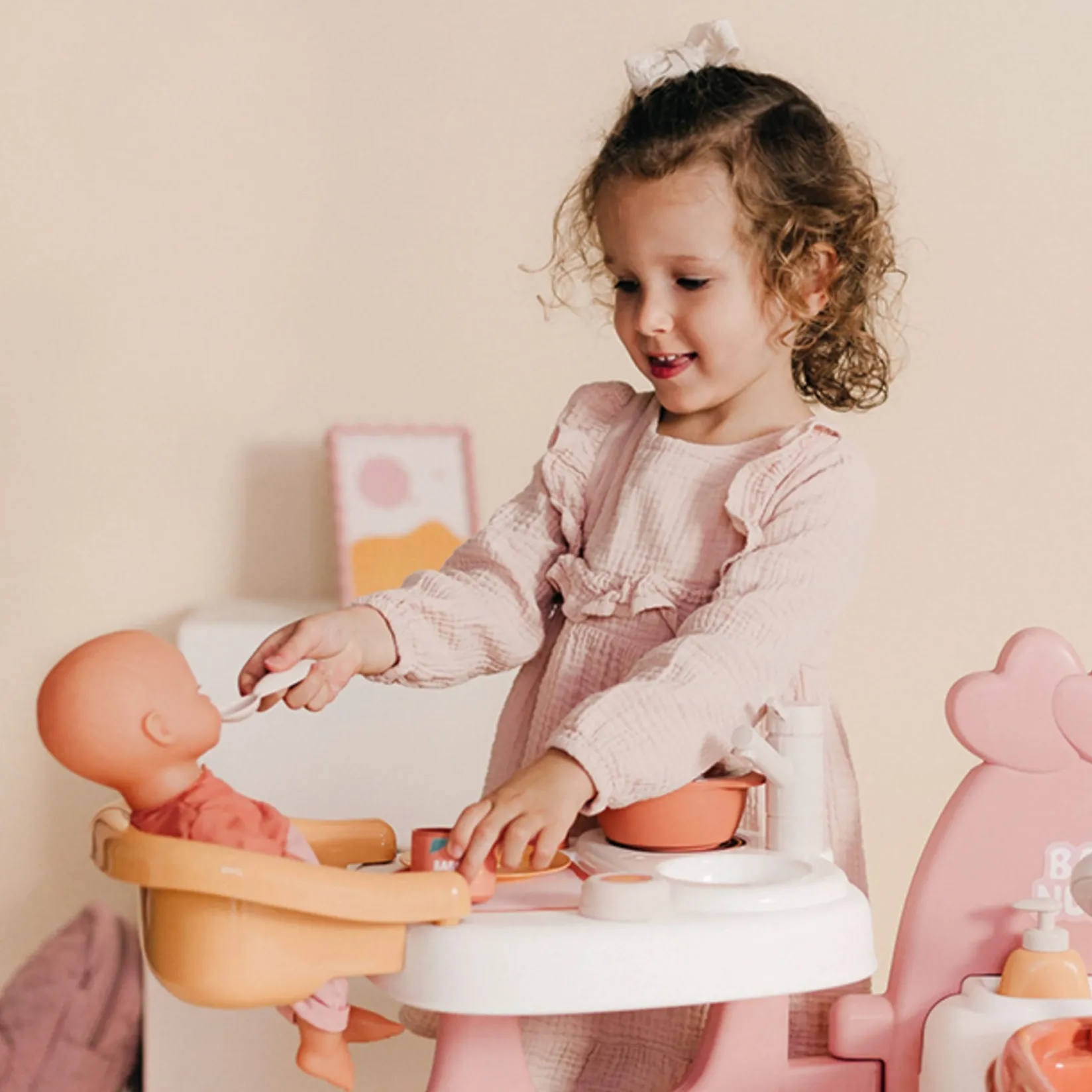 New Large Doll's Play Center Kids Pretend Play & Imitation