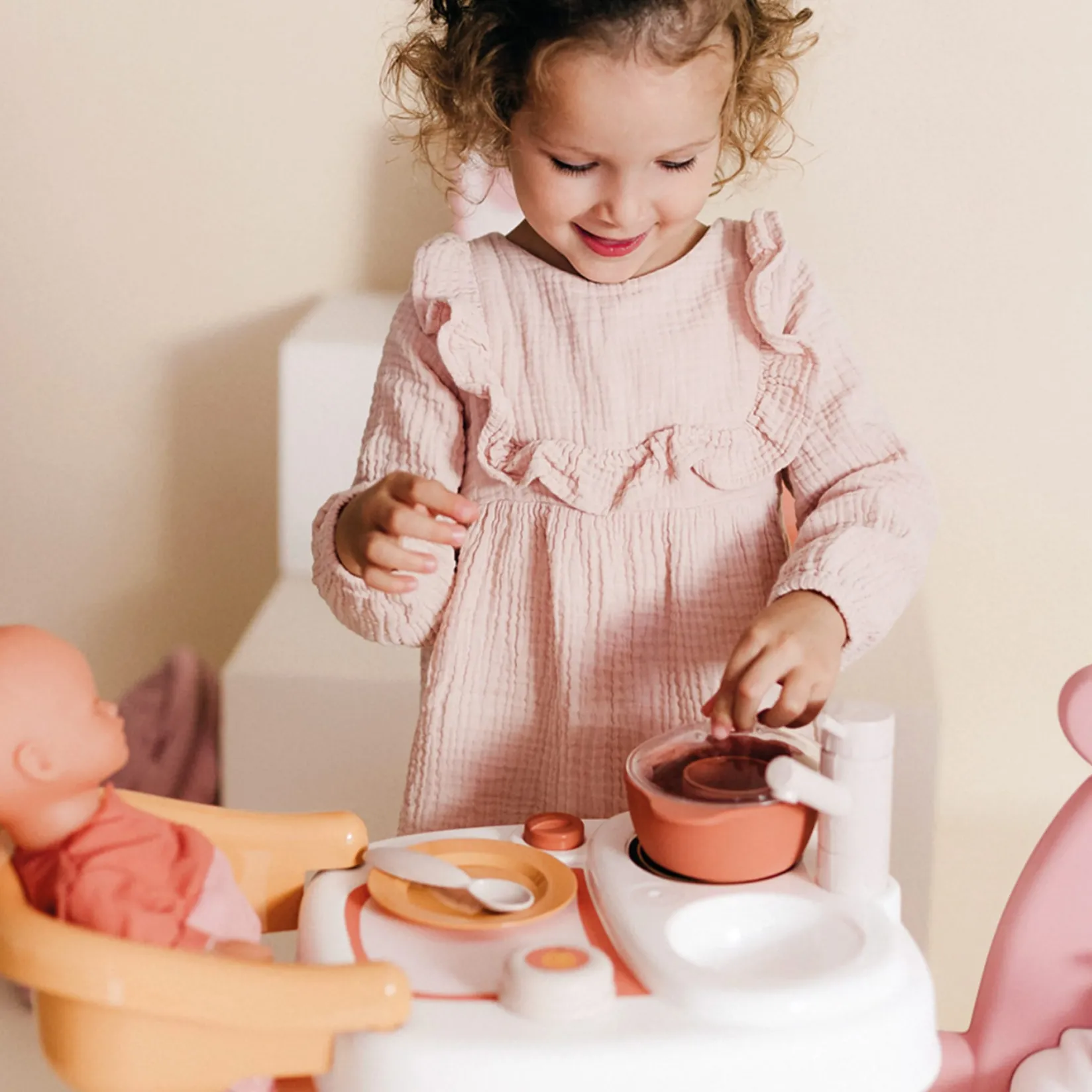 New Large Doll's Play Center Kids Pretend Play & Imitation