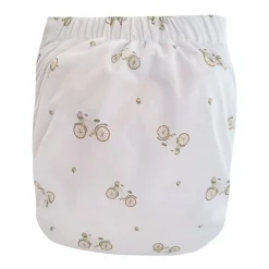 Cloth Diapers|Cloth Diapers>La Petite Ourse Large Elastic Cloth Diaper 10-35lb - Bicycle