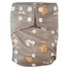 Cloth Diapers|Cloth Diapers>La Petite Ourse Large Elastic Cloth Diaper 8-35lb - Cheese