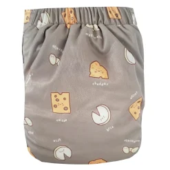 Cloth Diapers|Cloth Diapers>La Petite Ourse Large Elastic Cloth Diaper 8-35lb - Cheese