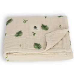 Outlet 4-Layer Muslin Blanket - Fern Kids Throws|Blankets