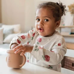 Sale Learning Cup 2 In 1 - Caramel Kids Tableware|Plates & Placemats