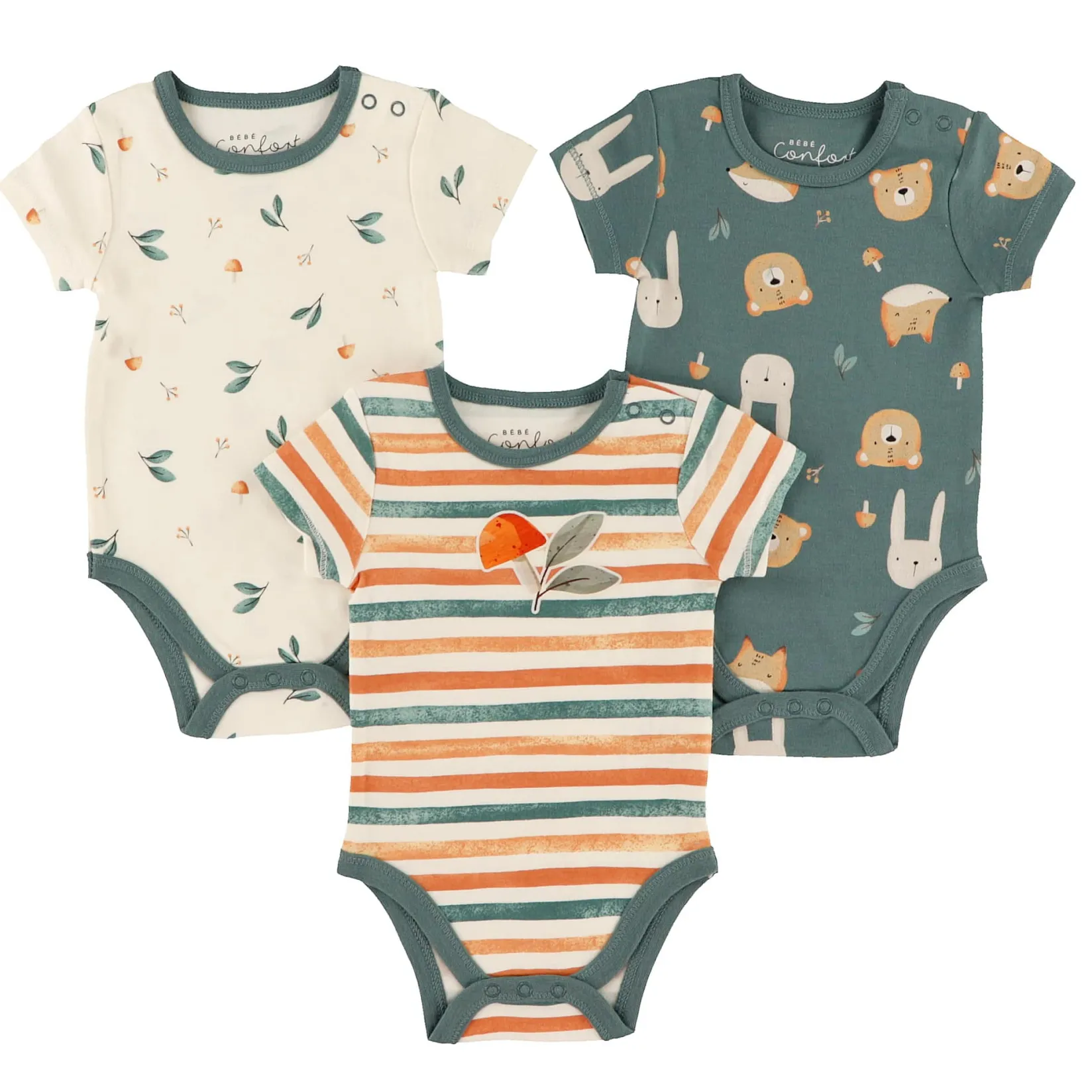 Sale Leaves (3) Bodysuits 0-30m BOY Bodysuits|Bodysuits