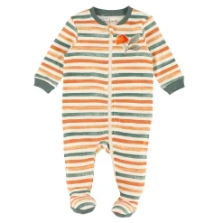 Pajamas|Pajamas>Bebe Confort Leaves Striped Pajamas 0-30m Ivory