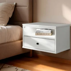 Outlet LED Nightstand - Sazena Pure White Nightstands