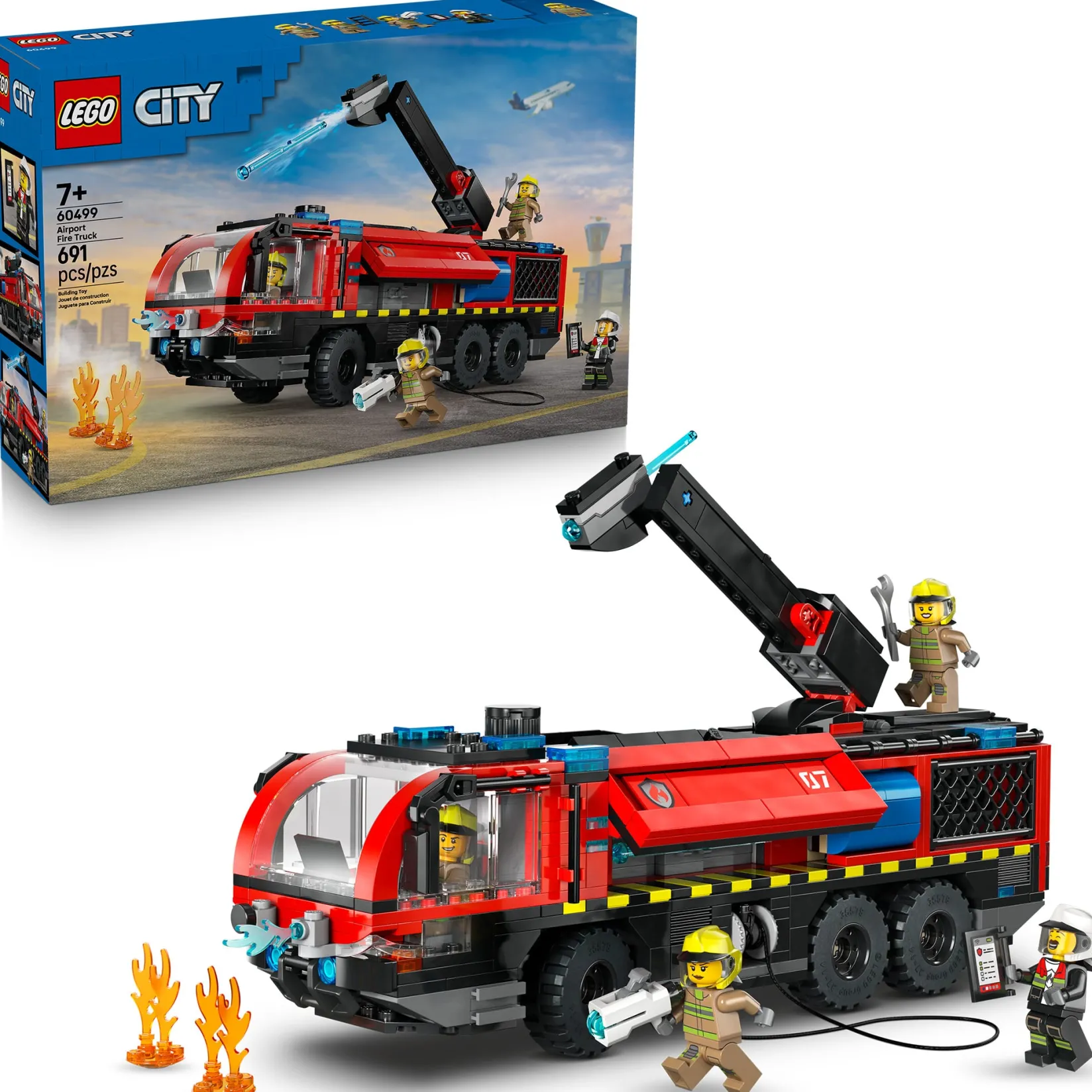 Outlet City Airport Fire Truck Kids Assembly & Construction