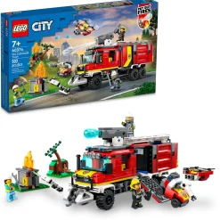 Hot City Fire Command Truck Kids Assembly & Construction