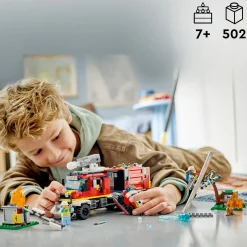 Hot City Fire Command Truck Kids Assembly & Construction