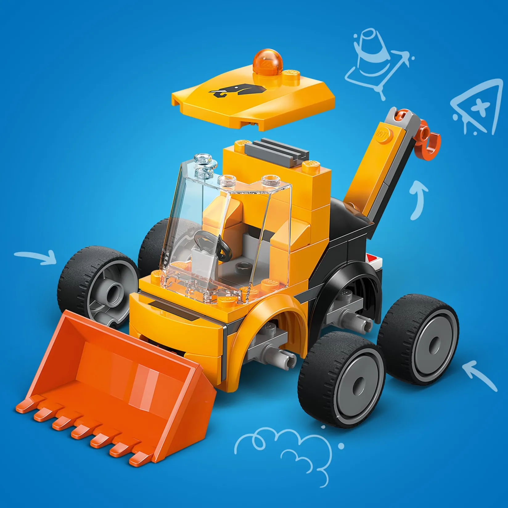 Assembly & Construction>LEGO® City Rides – Construction Loader