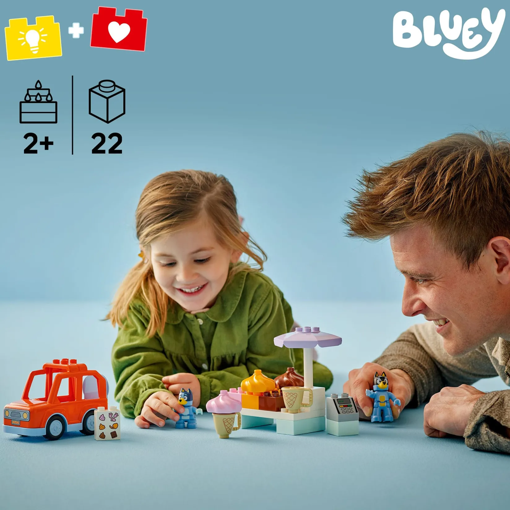 Assembly & Construction>LEGO® DUPLO® Bluey Ice Cream Trip with Bluey