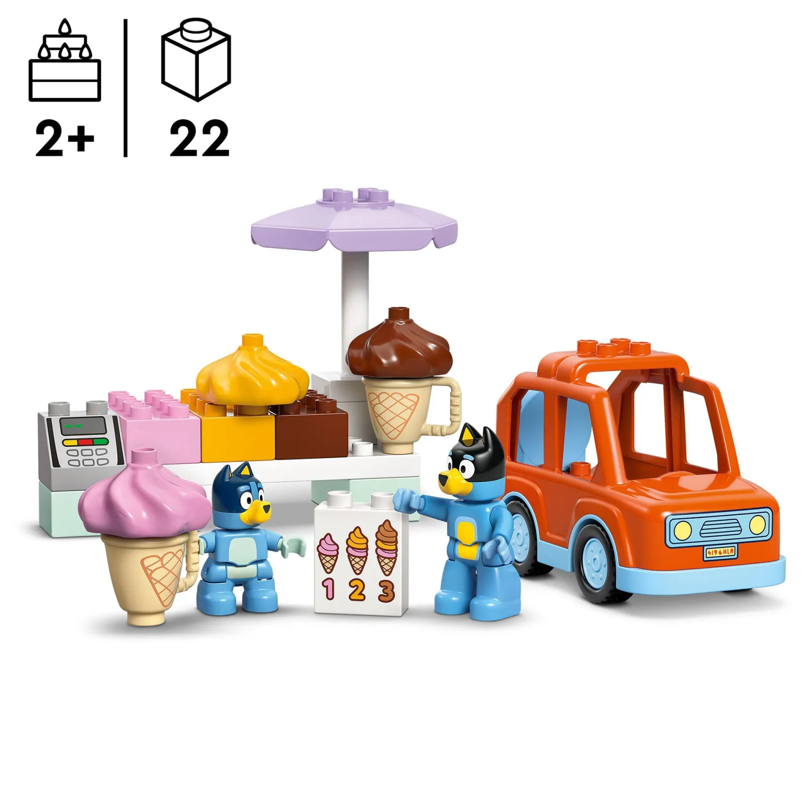Assembly & Construction>LEGO® DUPLO® Bluey Ice Cream Trip with Bluey