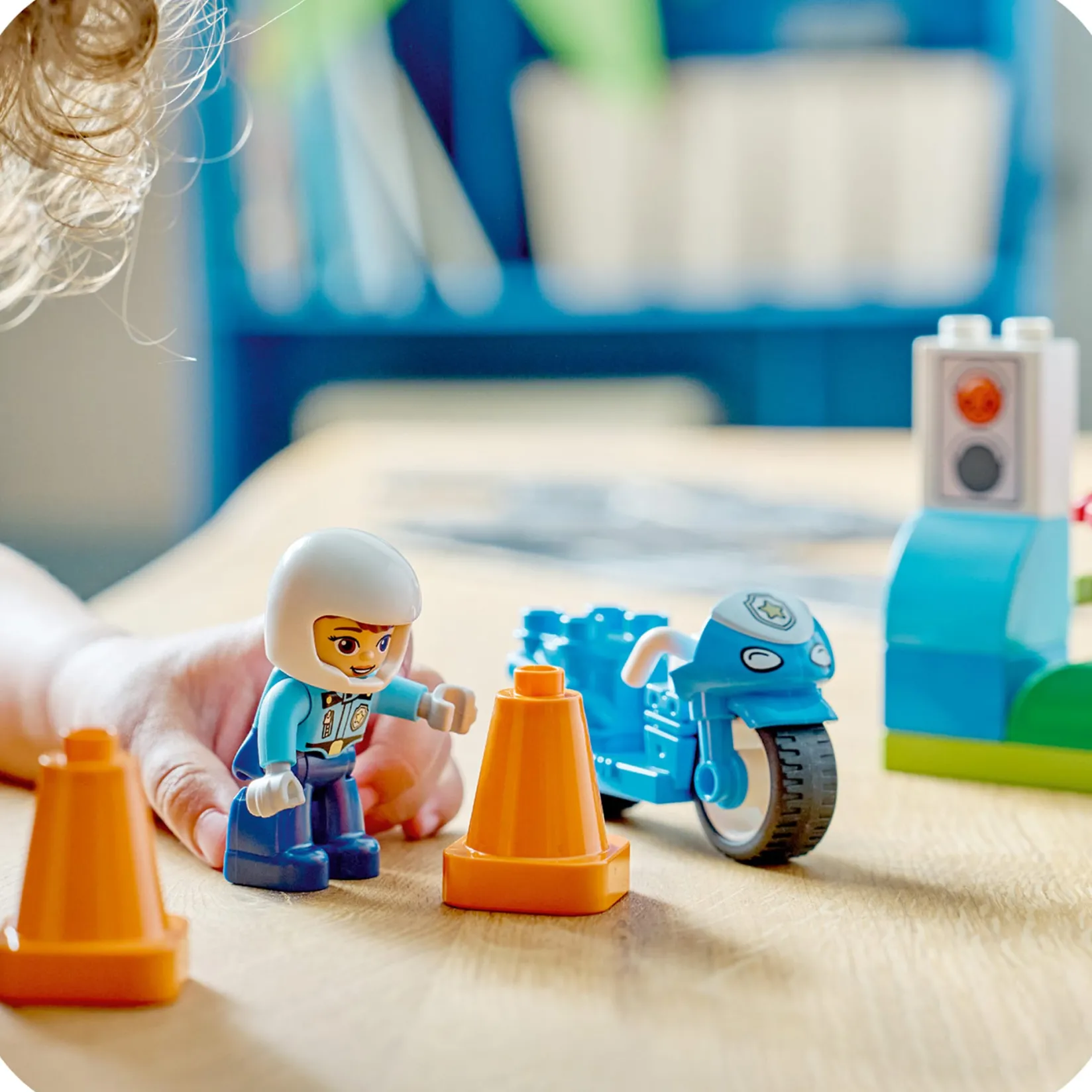 Assembly & Construction>LEGO® DUPLO® Town Blue Police Motorcycle