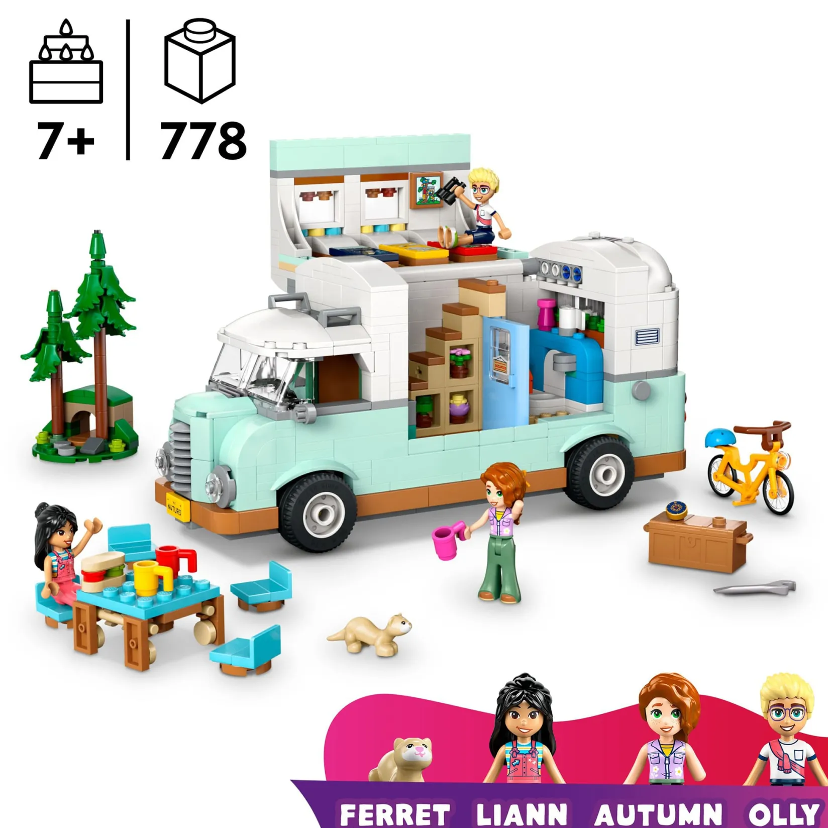 Clearance Friends Friendship Camper Van Adventure Kids Assembly & Construction