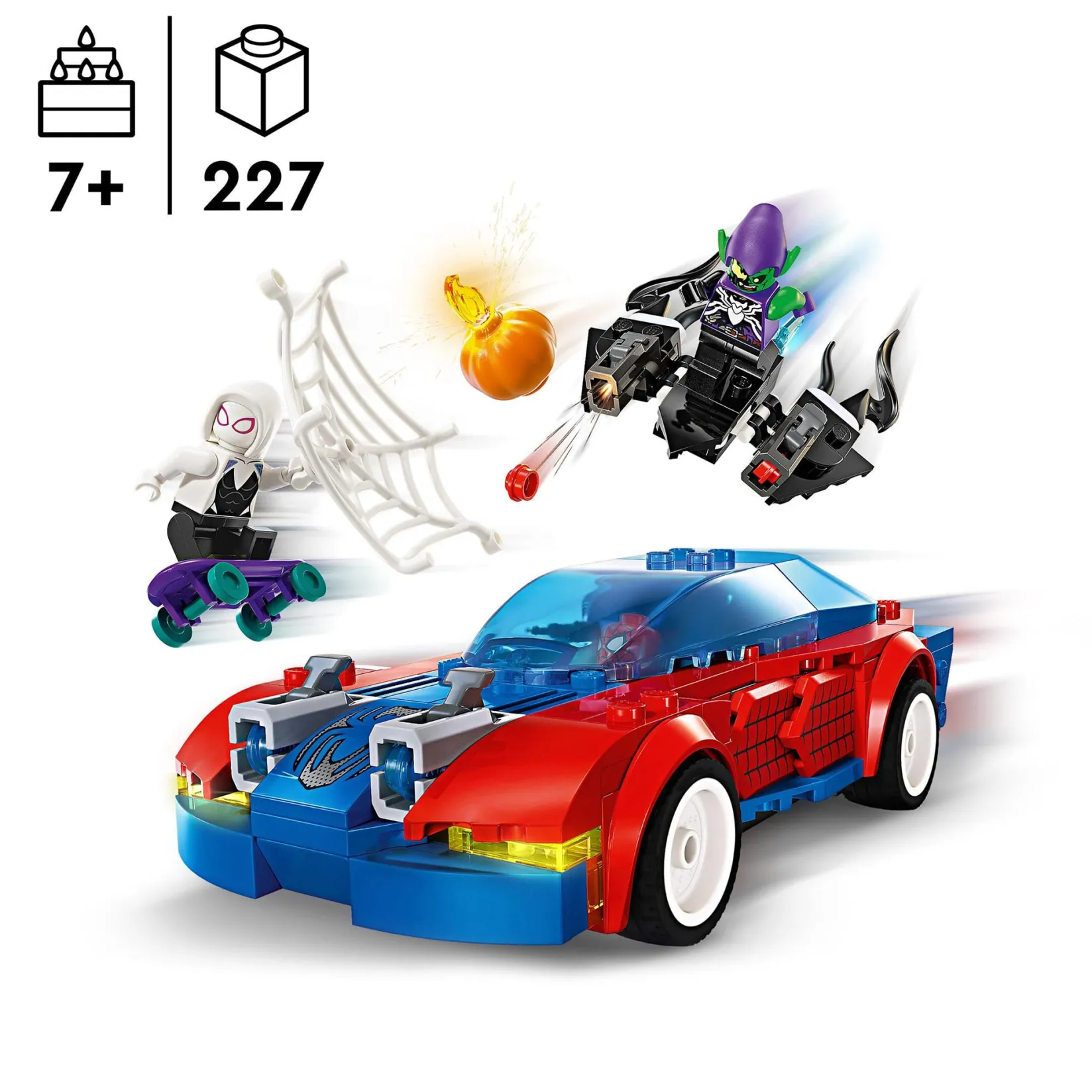 Assembly & Construction>LEGO® Marvel Spider-Man Race Car & Venom Green Goblin