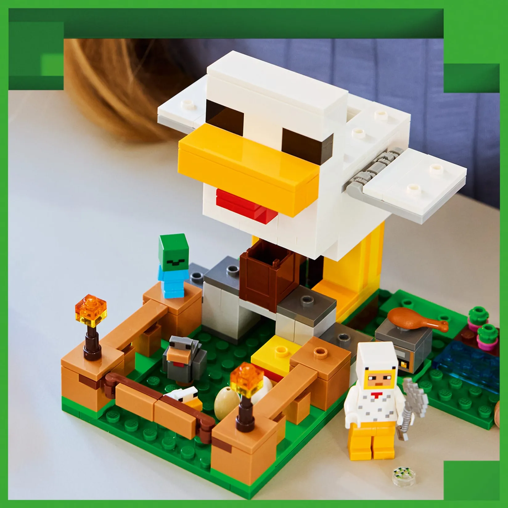 Assembly & Construction>LEGO® Minecraft® Chicken Farm