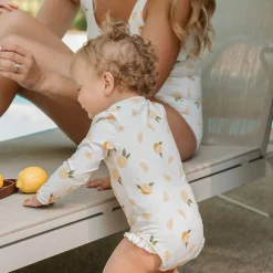 New Lemons Uv Long Sleeve Swimsuit 0-24m Swimsuits
