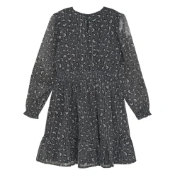 Dresses & Rompers>Creamie Leo Dot Dress 7-14 Charcoal