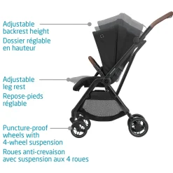 Best Leona Poussette Essential Blac Kids Strollers|Strollers & Trailers