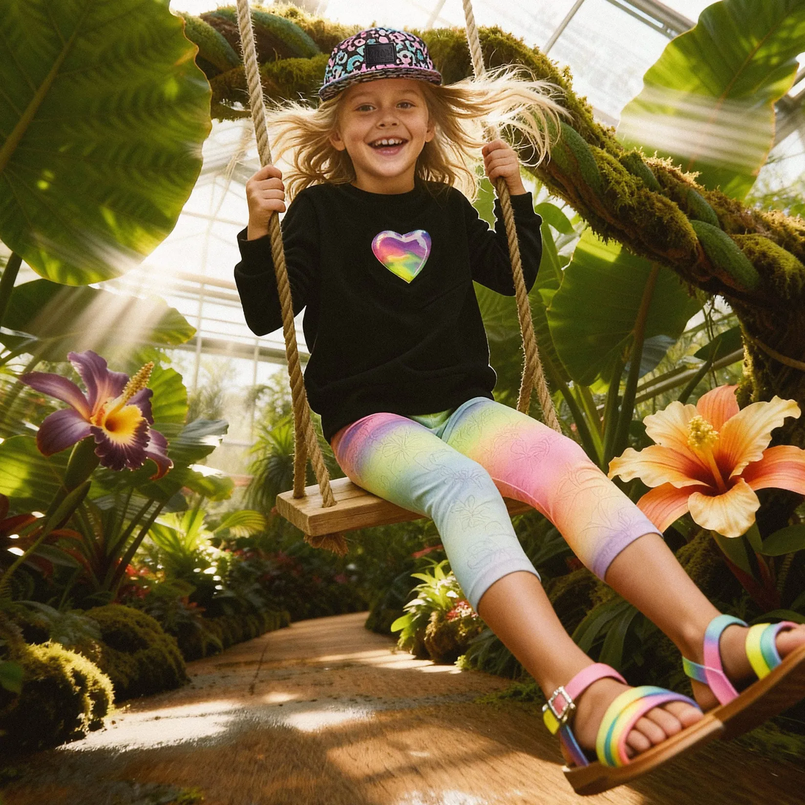 Discount Leopard Cap 3-14 Kids Hats & Caps