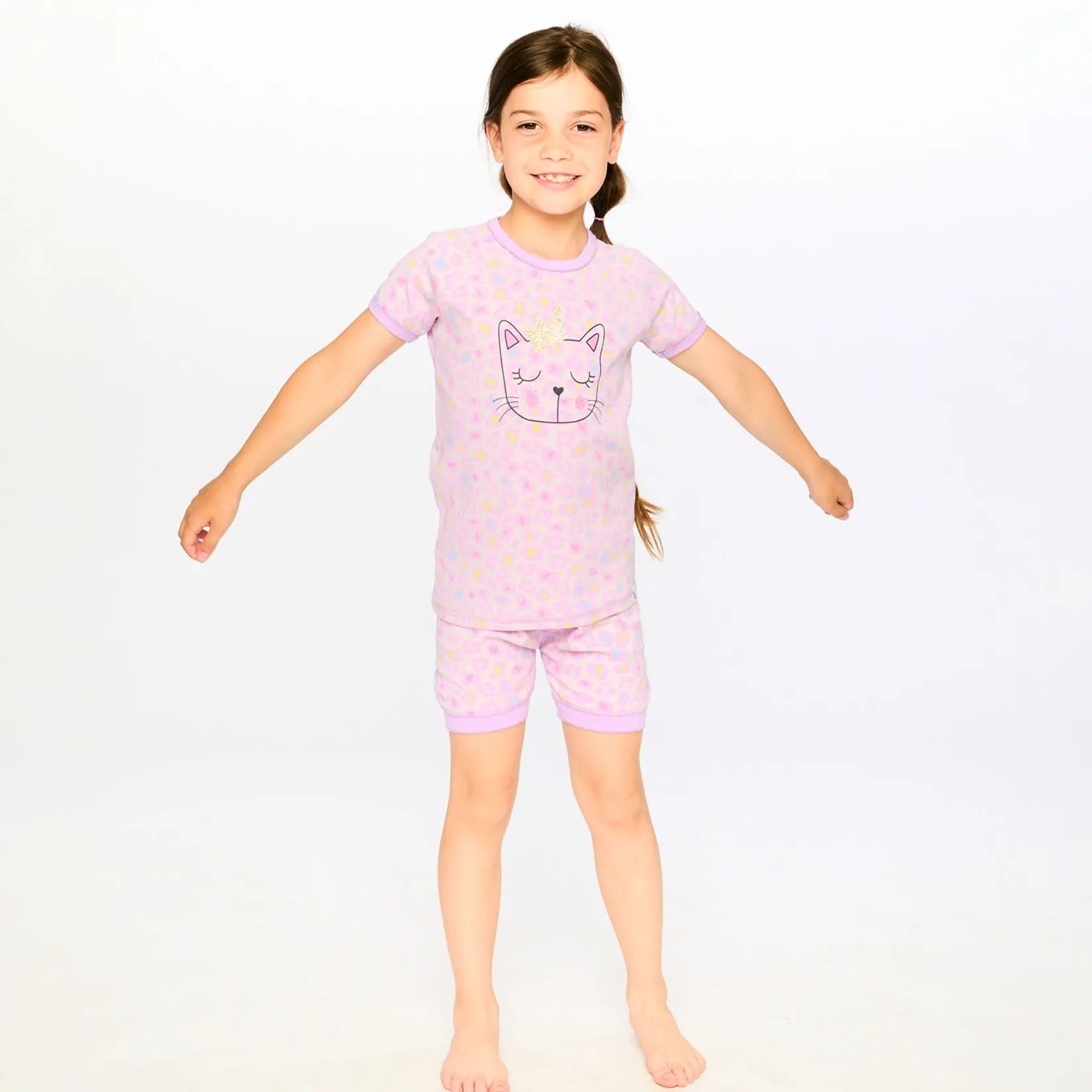 Discount Leopard Pajama Set 7-10 Kids Pajamas & Bathrobes
