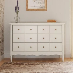 Outlet Liberty 6-Drawer Assembled Dresser - Warm White Storage Furniture