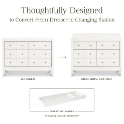 Outlet Liberty 6-Drawer Assembled Dresser - Warm White Storage Furniture