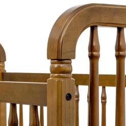 Liberty 3-in-1 Convertible Spindle Crib With Conversion Kit - Natural Walnut Cribs & Mattresses|Cribs & Mattresses