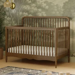 Liberty 4-in-1 Convertible Spindle Crib - Natural Hazelnut Cribs & Mattresses|Cribs & Mattresses