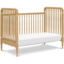 Liberty 3-in-1 Convertible Spindle Crib With Conversion Kit - Honey Cribs & Mattresses|Cribs & Mattresses