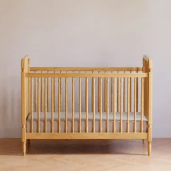 Liberty 3-in-1 Convertible Spindle Crib With Conversion Kit - Honey Cribs & Mattresses|Cribs & Mattresses