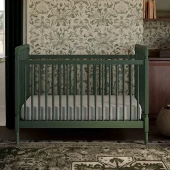 Hot Liberty 3-in-1 Convertible Spindle Crib With Conversion Kit - Forest Green Cribs & Mattresses|Cribs & Mattresses