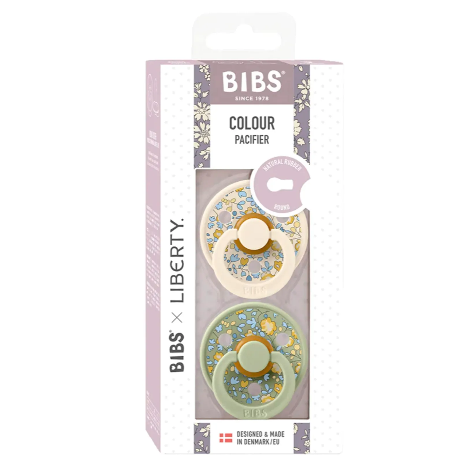 Pacifiers & Clips|Pacifiers & Clips>Bibs LIBERTY Pacifier 0-6m (2) - Sage (Size 1)