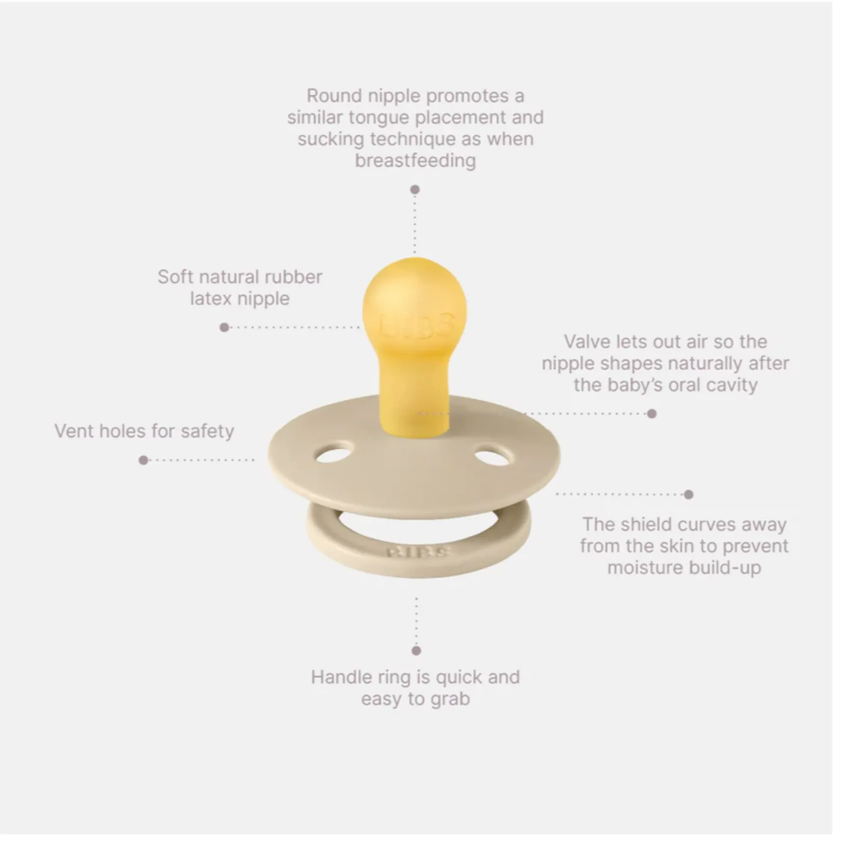 Pacifiers & Clips|Pacifiers & Clips>Bibs LIBERTY Pacifier 0-6m (2) - Sage (Size 1)