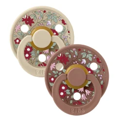 Pacifiers & Clips|Pacifiers & Clips>Bibs LIBERTY Pacifier 6-18m Set of 2 - Woodchuck Mix (Size 2)