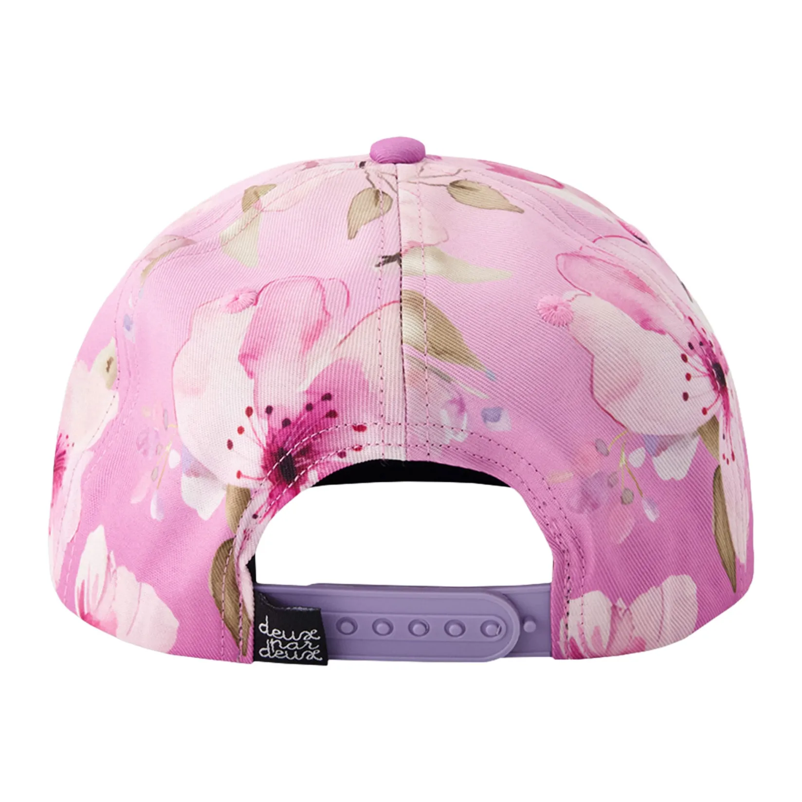 Hats & Caps>Deux par Deux Flowers Cap 3-14 Lilac