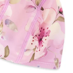 Best Lilac Flowers Swim Cap 3-14 Kids Swimsuits
