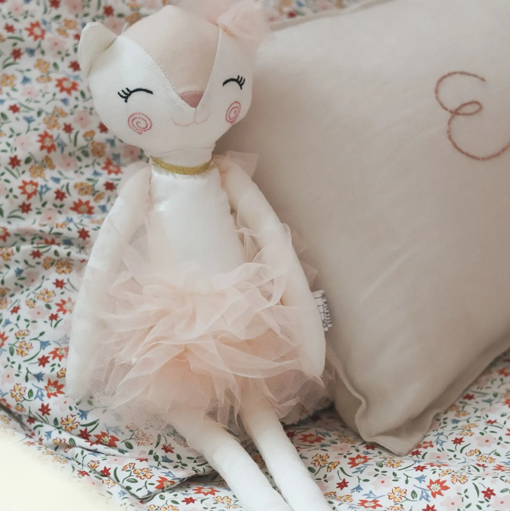 Best Linen Cat Ballerina Dress Plush Toys