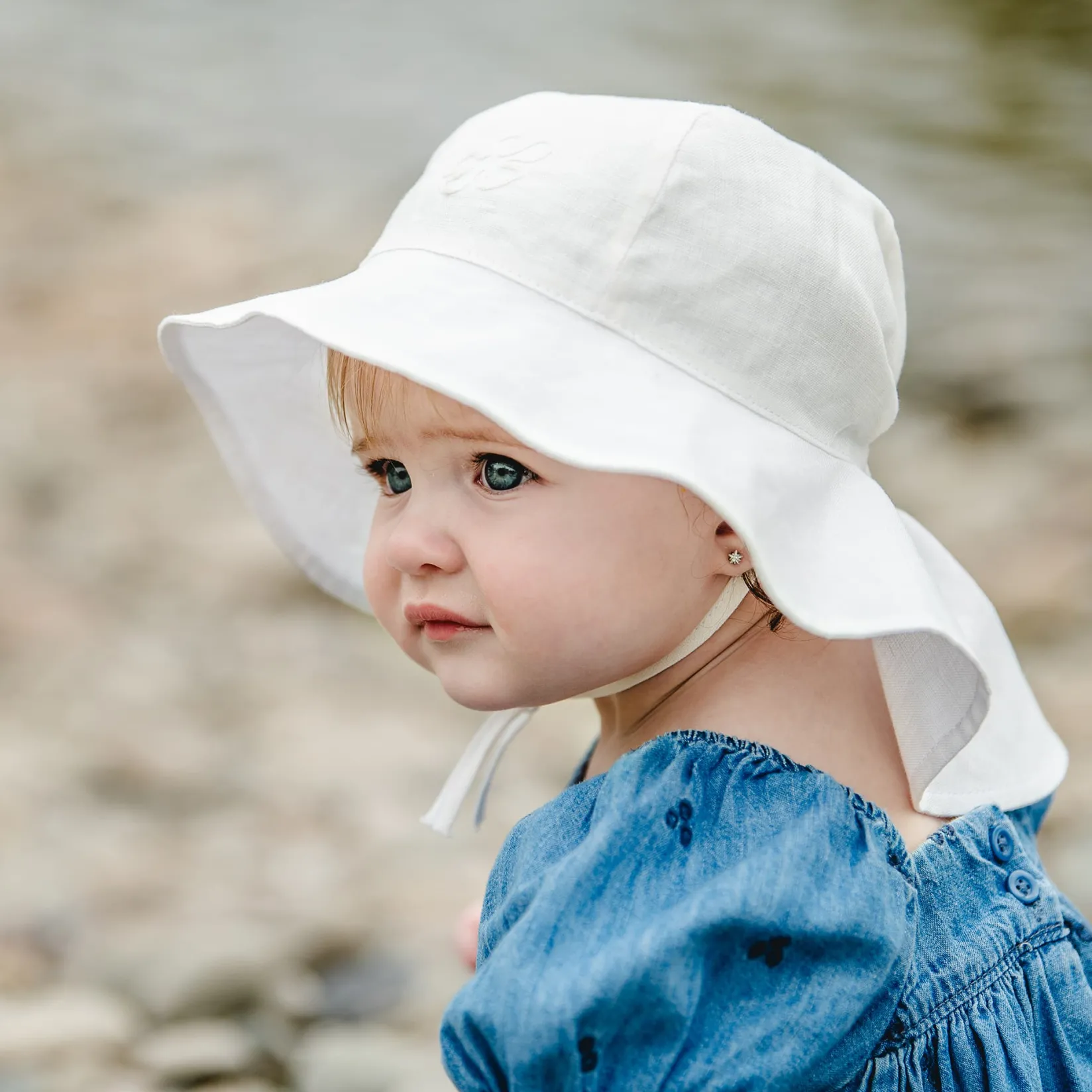 Hats And Caps>Calikids Linen Hat 0-18m