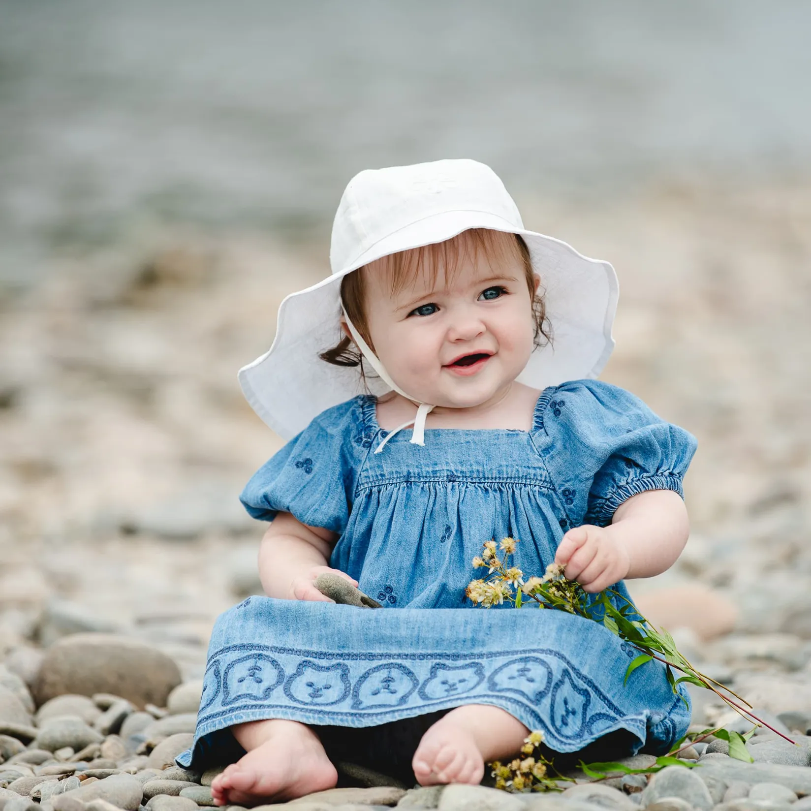 Hats And Caps>Calikids Linen Hat 0-18m