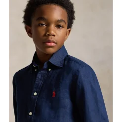 Hot Linen Sport Shirt 8-16y Kids/BOY Tops