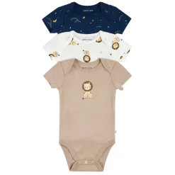 Bodysuits>Petit Lem Lions 3pc Bodysuit Set 0-12m Taupe
