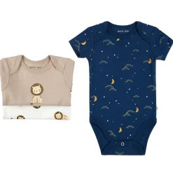 Bodysuits>Petit Lem Lions 3pc Bodysuit Set 0-12m Taupe