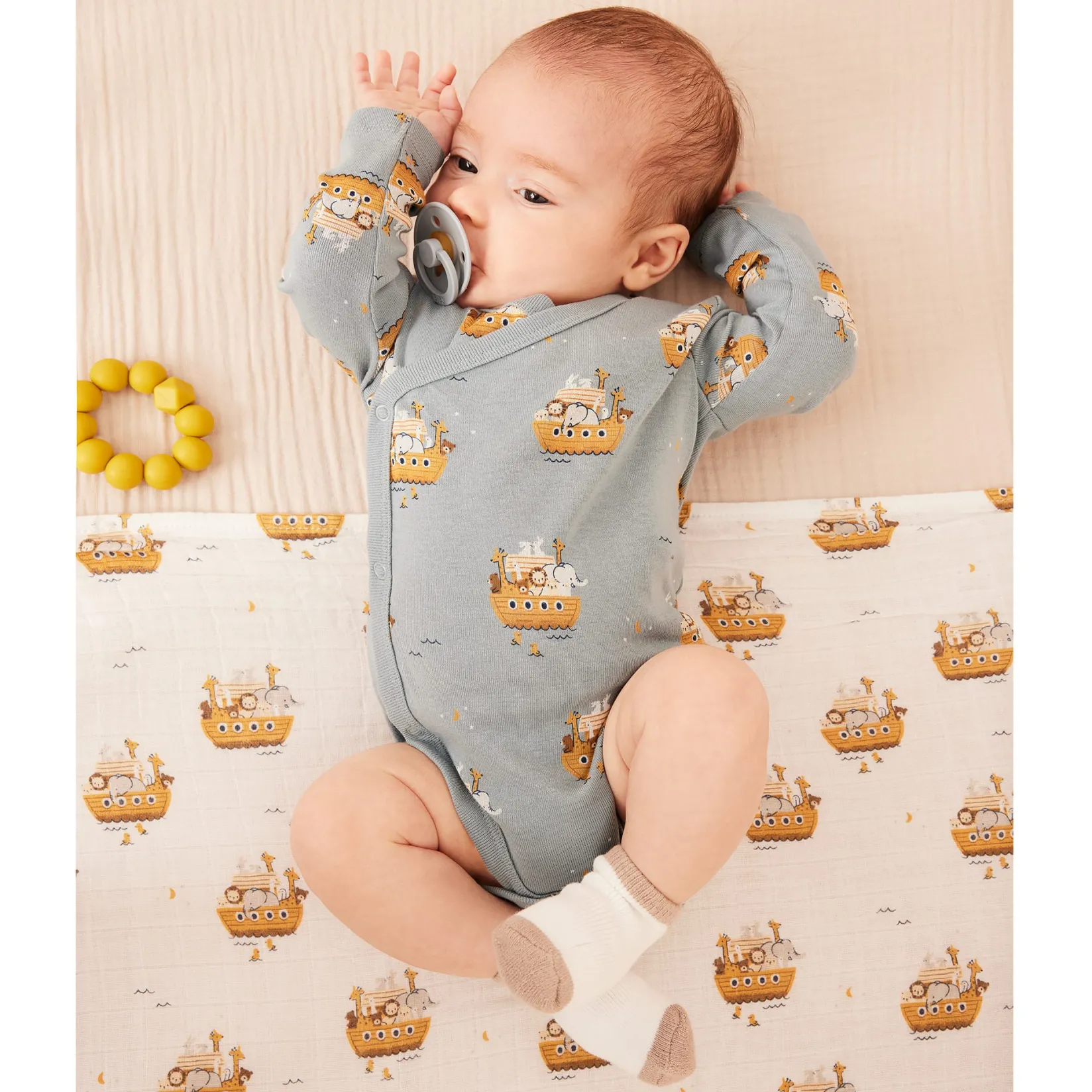 Blankets|Blankets>Petit Lem Lions 2pc Muslin Blankets