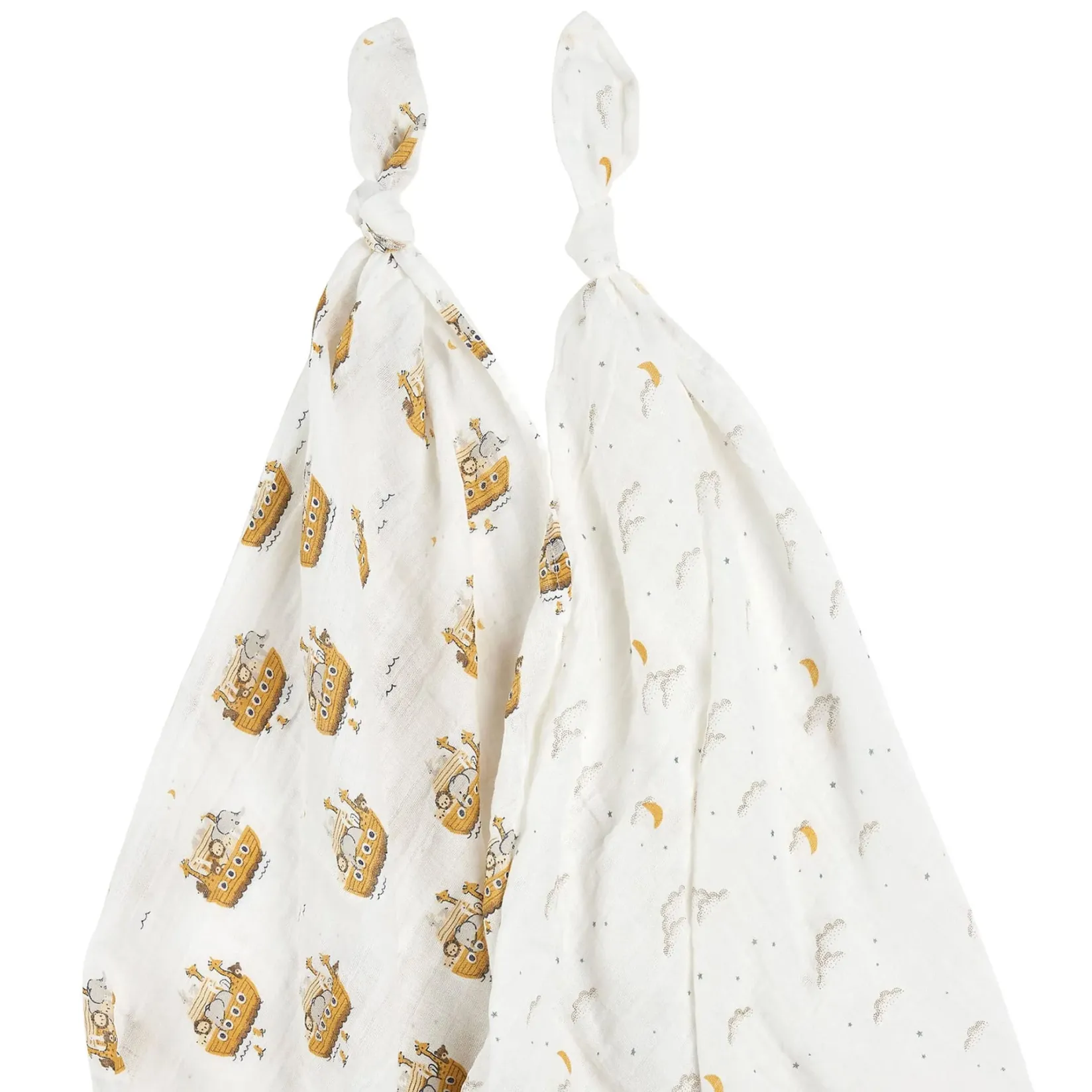 Blankets|Blankets>Petit Lem Lions 2pc Muslin Blankets
