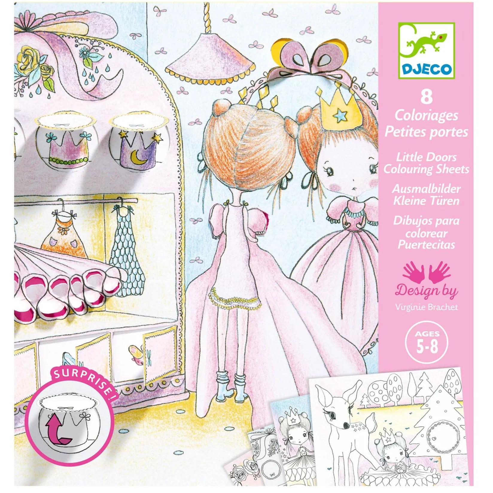 Hot Little Doors Colouring Sheets Kids Diy & Activities