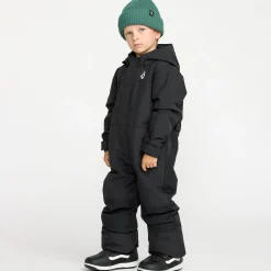 Outerwear|Snowsuits>Volcom Little Flurry One Piece 2-8y Black