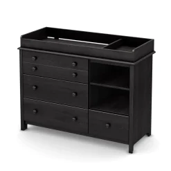 Sale Little Smileys Changing Table with Station - Gray Oak Changing Tables