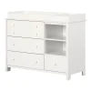 Changing Tables>South Shore Little Smileys Changing Table with Station - Pure White