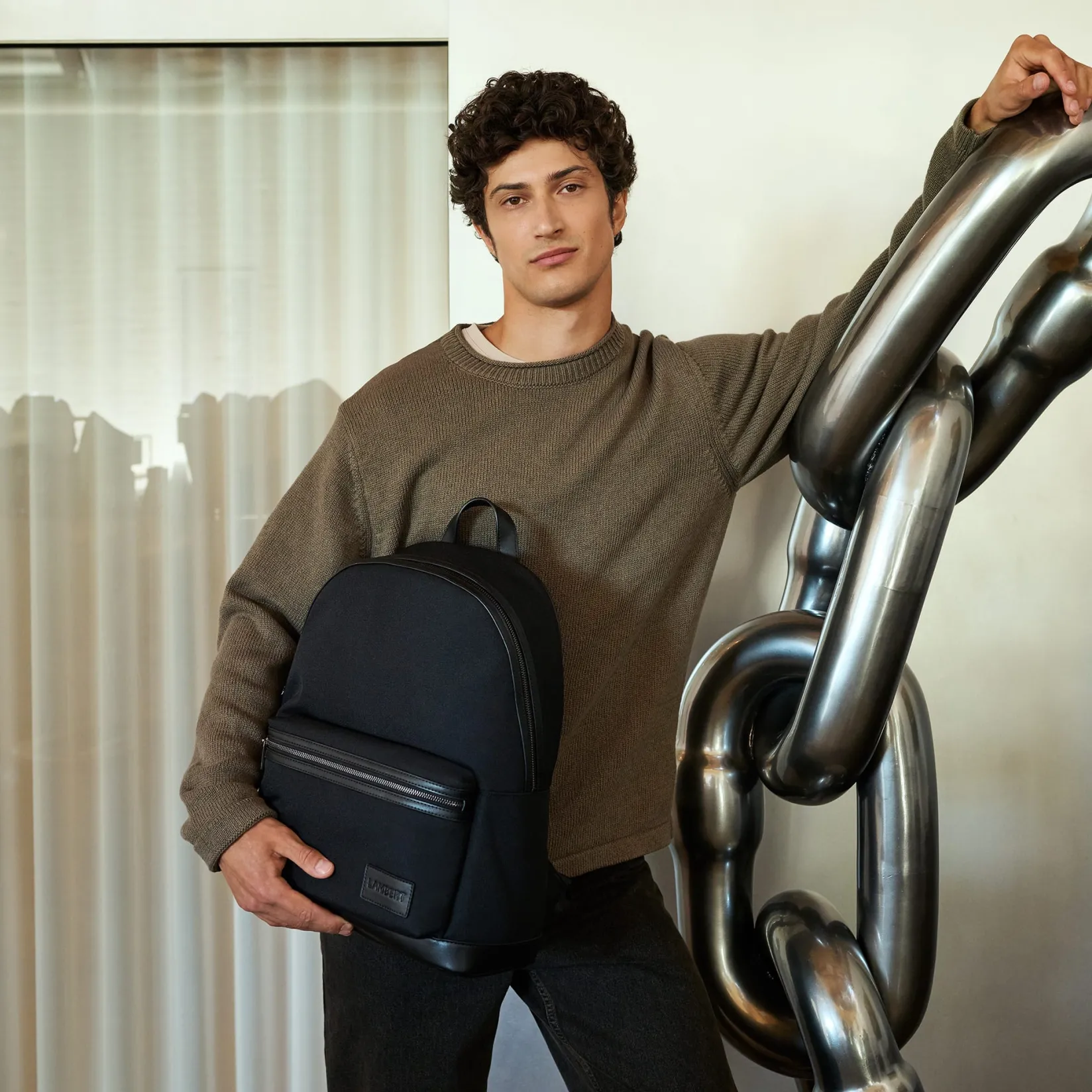 Handbags & Purses|Diaper Bags>Lambert Logan Backpack - Black